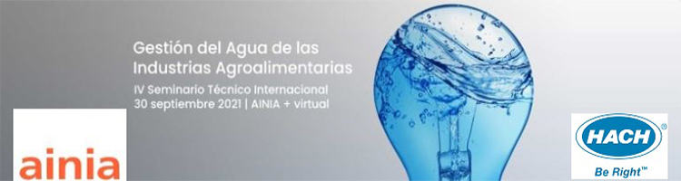 Hach Iberia participa como sponsor digital en el Seminario “Gestión del Agua de las Industrias Agroalimentarias”