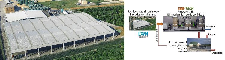 DAM desarrolla un sistema de tratamiento que elimina conjuntamente los residuos agroalimentarios y lixiviados
