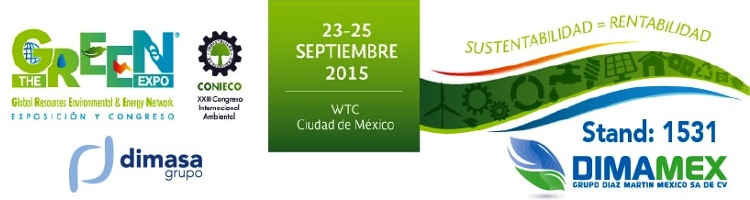 DIMASA Grupo facilita entradas gratuitas para THE GREEN EXPO 2015 en México