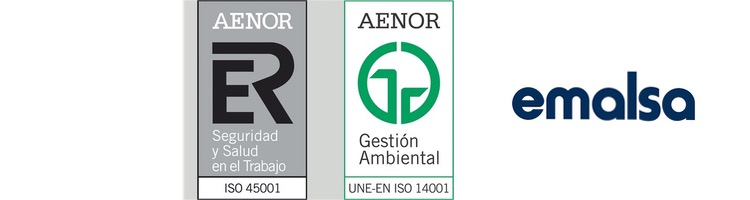 AENOR entrega a EMALSA una doble certificación en gestión mediambiental y seguridad y salud en el trabajo