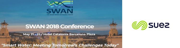 SUEZ patrocina SWAN 2018 Conference: Smart Water, Meeting Tomorrow´s Challenges Today
