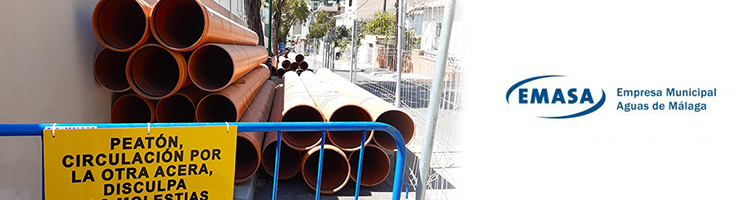 EMASA impulsa obras de renovación en sus redes para evitar fugas de agua en la ciudad de Málaga