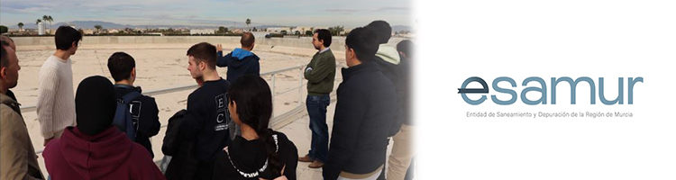 El tanque ambiental de Torre Pacheco se convierte en aula para los alumnos de Ingeniería Civil de la UPCT