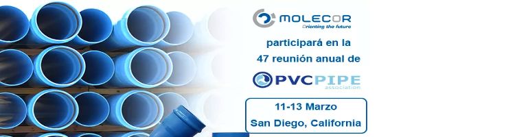 Molecor participará en la 47 reunión anual de la Asociación de Tuberías de PVC Uni-Bell en EEUU
