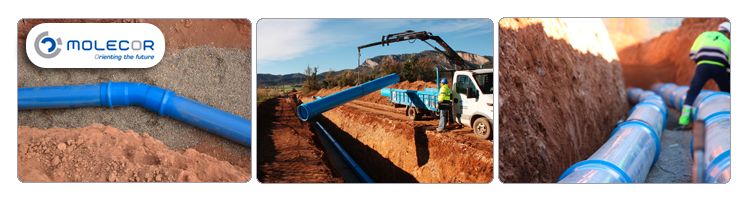 Redes de abastecimiento de agua con tuberías TOM® y accesorios ecoFITTOM® de PVC-O
