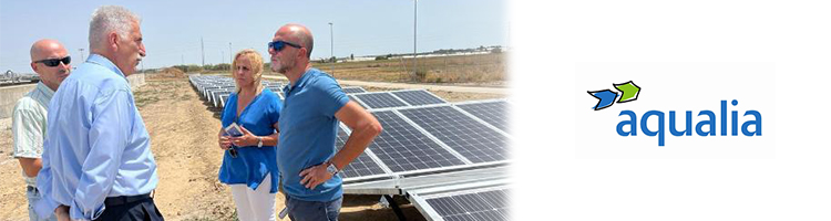 La EDAR de Chipiona prueba un novedoso sistema piloto de paneles fotovoltaicos desplegables