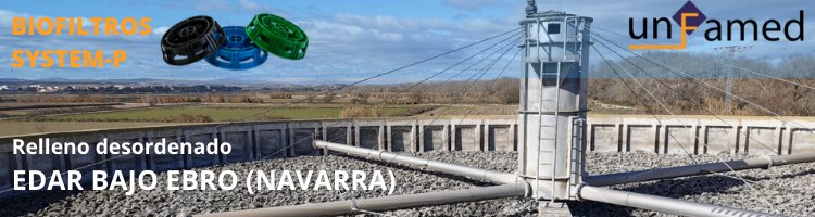 Biofiltros de Unfamed para el lecho bacteriano de la EDAR de Bajo Ebro en Navarra