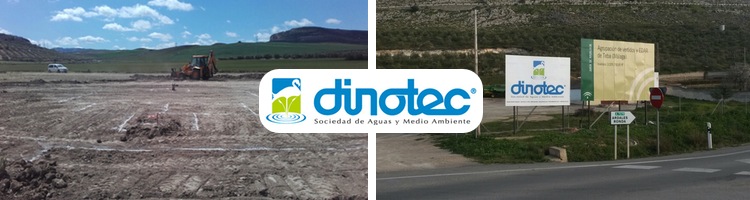 El delegado de Medio Ambiente de Málaga visita las obras de la "Agrupación de Vertidos y EDAR de Teba" gestionadas por DINOTEC