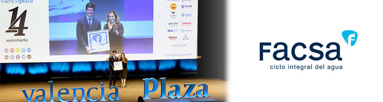 Facsa es galardonada con el Premio Valencia Plaza 2024 como reconocimiento a su liderazgo en gestión hídrica