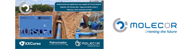 Molecor patrocinador en el "XX Curso sobre diseño e instalación de tuberías para el transporte de agua"