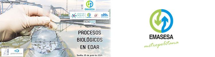 Últimas plazas disponibles para la Jornada de EMASESA sobre "Procesos Biológicos en Depuración"