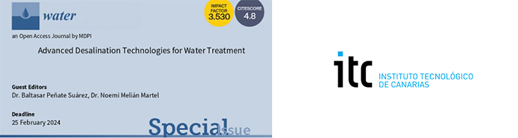 La revista científica Water y la plataforma DESAL+ LIVING LAB promueven un número especial sobre tecnologías avanzadas en desalación