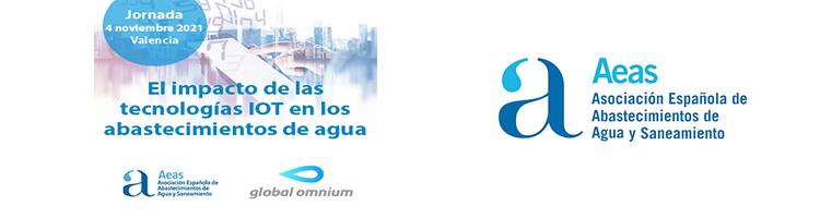 AEAS celebrará la jornada “El impacto de las tecnologías IoT en los abastecimientos de agua” el 04 de noviembre en Valencia
