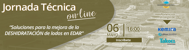 Últimas horas para inscribirte a la Jornada Técnica On-line sobre "Soluciones para la mejora de la DESHIDRATACIÓN de lodos en EDAR"