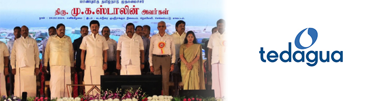 Inaugurada oficialmente la planta desaladora de Nemmeli (India) con una capacidad de 150.000 m3/día