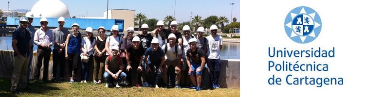Estudiantes del Máster de Caminos de la UPCT visitan la EDAR de Murcia