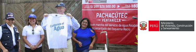 El Gobierno de Perú pone en marcha el proyecto de agua potable y alcantarillado Pachacútec para 180.000 habitantes