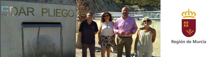 Los agricultores de Pliego en Murcia reutilizarán el agua tratada de la EDAR de su municipio