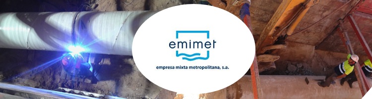 EMIMET repara durante la madrugada una tubería de 800 milímetros para garantizar el abastecimiento de agua a la ciudad de Valencia y el área metropolitana