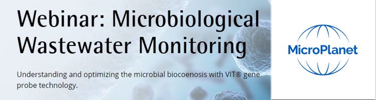 MICROPLANET participa en el Webinar "Monitorización microbiológica de aguas residuales con la tecnología VIT®"