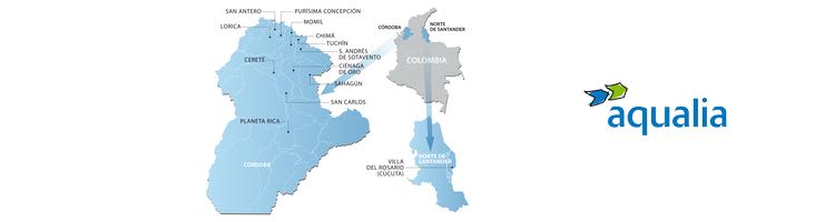 Aqualia consigue sus primeras concesiones de agua urbana en Latinoamérica a través de dos operaciones en Colombia