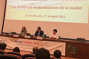 Augas de Galicia defiende la importancia de las técnicas de drenaje urbano sostenible SUDS, en la gestión de los organismos de cuenca