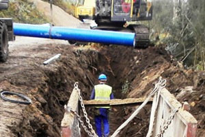 Iniciadas las obras de mejora del abastecimiento a Marín en Pontevedra con un presupuesto de casi 3,5 millones de euros