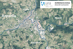 URA licita la redacción del proyecto de obra para la defensa ante inundaciones del Urola, el Ibaider y el Errezil en Azpeitia