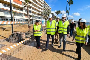 La obra de renovación de los colectores de saneamiento de Fuengirola, con una inversión de 7,3 M€, ya está al 50 % de ejecución