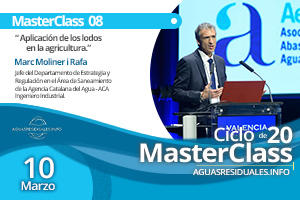 Marc Moliner, impartirá la MasterClass 8 sobre "Aplicación de Lodos de EDAR en Agricultura"