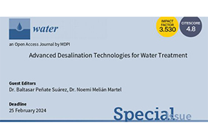 La revista científica Water y la plataforma DESAL+ LIVING LAB promueven un número especial sobre tecnologías avanzadas en desalación