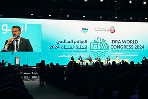 Andalucía exporta su modelo de gestión hídrica en un congreso mundial sobre agua en Abu Dabi, organizado por la IDRA