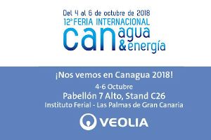 Veolia Water Technologies presenta en Canagua 2018 sus soluciones tecnológicas para la reutilización y la depuración de aguas