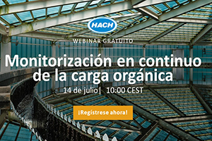 "Monitorización en continuo de la carga orgánica", una Webinar de HACH