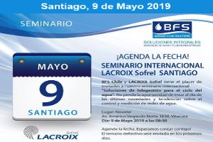 LACROIX Sofrel España organiza en Chile el seminario "Soluciones de Telegestión para el ciclo del agua” el 09 de mayo