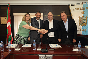 MITMA, ADIF, Zalla y URA firman un protocolo de colaboración para el desarrollo de obras hidráulicas y ferroviarias