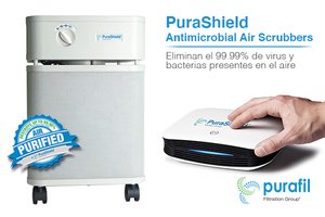 IBEROSPEC ofrece purificadores de aire PURASHIELD™ para espacios interiores, que eliminan el 99,99% de virus y bacterias presentes en el aire