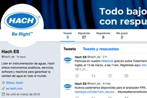 Hach Spain abre cuenta en Twitter (@hach_es)