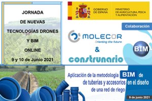 Molecor colabora en la Jornada de "Nuevas tecnologías Drones y BIM online"