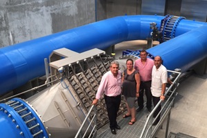 Representantes del Ayuntamiento de Massamagrell en Valencia visitan la ETAP de La Presa para conocer el proceso de producción y tratamiento del agua