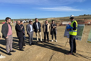 La CH del Guadalquivir y Aljarafesa visitan las obras de la nueva EDAR de Gerena en Sevilla