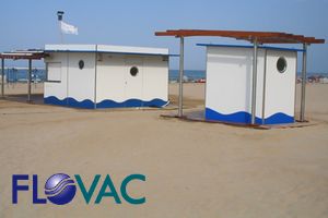 Soluciones de saneamiento por vacío de FLOVAC para playas