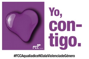 FCC Aqualia quiere concienciar acerca de la violencia de género con la campaña "Yo, con-tigo"