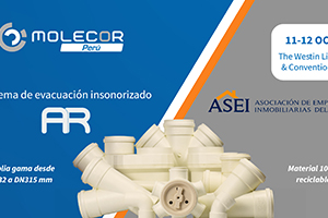 Se celebra la 5ª edición de ASEI donde estará presente "Molecor Perú" con el sistema de evacuación insonorizado AR®