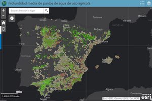 Los acuíferos españoles tienen una profundidad media de 67,8 metros, según un análisis de Esri España