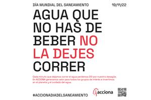 ACCIONA lanza una original campaña para el 19 de noviembre, "Día del Saneamiento"