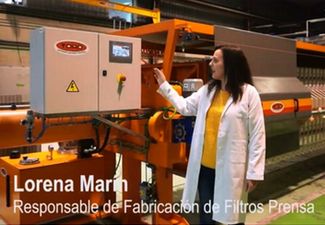 Lorena Marín, responsable de fabricación de Toro Equipment nos cuenta algunos detalles del Filtro Prensa Automático Draco FPA 120/50