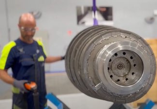 Centro de servicio Alfa Laval: Inspección y reparación de decantadores centrífugos
