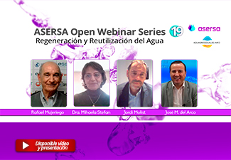 Asersa Open Webinar Series 19 sobre "Regeneración y reutilizacion del agua"