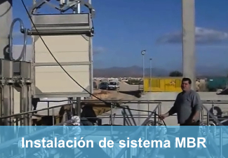 Montaje de Sistema de Biorreactor de Membranas (MBR) en la EDAR de Arenales del Sol en Alicante